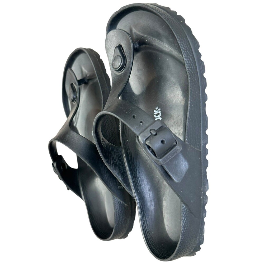 BIRKENSTOCK GIZEH EVA BLACK Sz 38 Sandals Waterproof Slip On Womens 7 - 7.5 - Picture 3 of 12